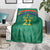 South Africa Cricket Custom Blanket Proteas Green