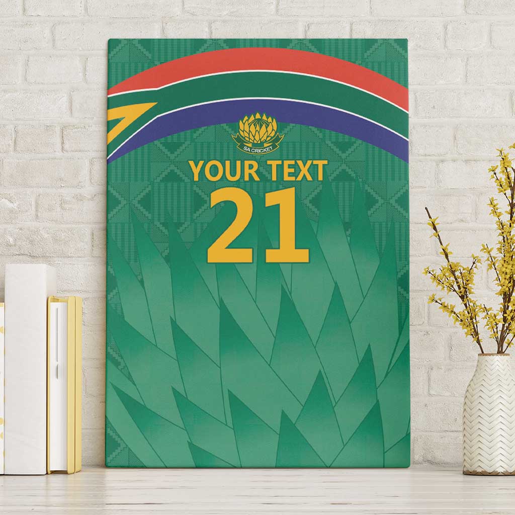 South Africa Cricket Custom Canvas Wall Art Proteas Green LT9 - Wonder Print Shop