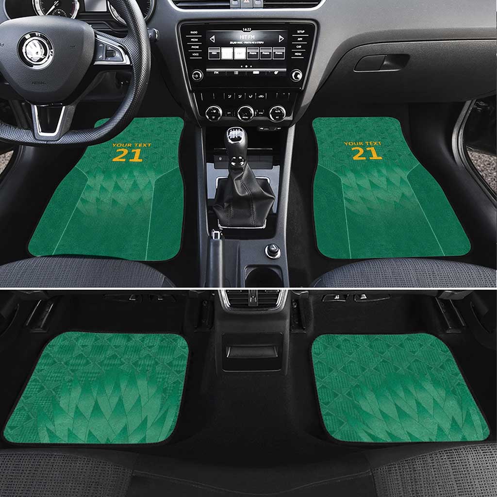 South Africa Cricket Custom Car Mats Proteas Green LT9 - Wonder Print Shop