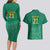 South Africa Cricket Custom Couples Matching Long Sleeve Bodycon Dress and Hawaiian Shirt Proteas Green LT9 - Wonder Print Shop