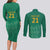 South Africa Cricket Custom Couples Matching Long Sleeve Bodycon Dress and Long Sleeve Button Shirt Proteas Green LT9 - Wonder Print Shop