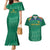 South Africa Cricket Custom Couples Matching Mermaid Dress and Hawaiian Shirt Proteas Green LT9 - Wonder Print Shop