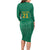 South Africa Cricket Custom Family Matching Long Sleeve Bodycon Dress and Hawaiian Shirt Proteas Green LT9 - Wonder Print Shop