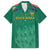 South Africa Cricket Custom Family Matching Short Sleeve Bodycon Dress and Hawaiian Shirt Proteas Green - Wonder Print Shop