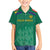 South Africa Cricket Custom Family Matching Short Sleeve Bodycon Dress and Hawaiian Shirt Proteas Green - Wonder Print Shop