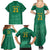 South Africa Cricket Custom Family Matching Summer Maxi Dress and Hawaiian Shirt Proteas Green - Wonder Print Shop