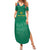 South Africa Cricket Custom Family Matching Summer Maxi Dress and Hawaiian Shirt Proteas Green - Wonder Print Shop