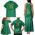 South Africa Cricket Custom Family Matching Tank Maxi Dress and Hawaiian Shirt Proteas Green - Wonder Print Shop