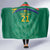 South Africa Cricket Custom Hooded Blanket Proteas Green