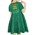 South Africa Cricket Custom Kid Short Sleeve Dress Proteas Green - Wonder Print Shop