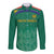 South Africa Cricket Custom Long Sleeve Button Shirt Proteas Green - Wonder Print Shop