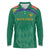 South Africa Cricket Custom Long Sleeve Polo Shirt Proteas Green - Wonder Print Shop