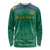 South Africa Cricket Custom Long Sleeve Shirt Proteas Green - Wonder Print Shop