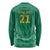 South Africa Cricket Custom Long Sleeve Shirt Proteas Green - Wonder Print Shop