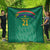 South Africa Cricket Custom Quilt Proteas Green