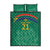 South Africa Cricket Custom Quilt Bed Set Proteas Green