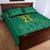 South Africa Cricket Custom Quilt Bed Set Proteas Green