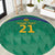 South Africa Cricket Custom Round Carpet Proteas Green