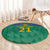 South Africa Cricket Custom Round Carpet Proteas Green