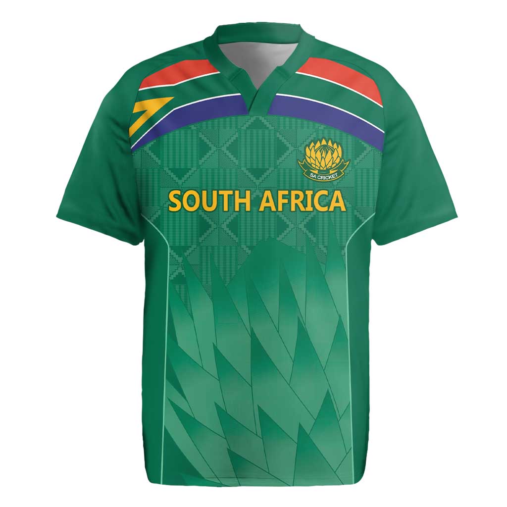 South Africa Cricket Custom Rugby Jersey Proteas Green