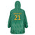 South Africa Cricket Custom Wearable Blanket Hoodie Proteas Green - Wonder Print Shop