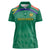 South Africa Cricket Custom Women Polo Shirt Proteas Green