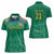 South Africa Cricket Custom Women Polo Shirt Proteas Green