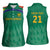 South Africa Cricket Custom Women Sleeveless Polo Shirt Proteas Green - Wonder Print Shop