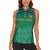 South Africa Cricket Custom Women Sleeveless Polo Shirt Proteas Green - Wonder Print Shop