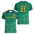 South Africa Cricket Custom Women V-Neck T-Shirt Proteas Green