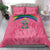 South Africa Cricket Custom Bedding Set Proteas Pink LT9 - Wonder Print Shop