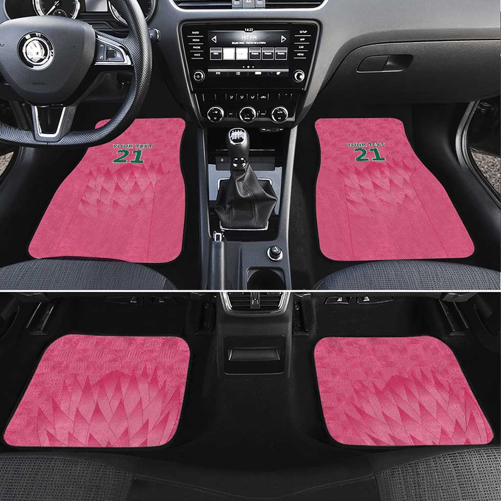 South Africa Cricket Custom Car Mats Proteas Pink LT9 - Wonder Print Shop