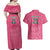 South Africa Cricket Custom Couples Matching Off Shoulder Maxi Dress and Hawaiian Shirt Proteas Pink LT9 - Wonder Print Shop