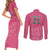 South Africa Cricket Custom Couples Matching Short Sleeve Bodycon Dress and Long Sleeve Button Shirt Proteas Pink LT9 - Wonder Print Shop