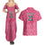 South Africa Cricket Custom Couples Matching Summer Maxi Dress and Hawaiian Shirt Proteas Pink LT9 - Wonder Print Shop