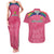 South Africa Cricket Custom Couples Matching Tank Maxi Dress and Hawaiian Shirt Proteas Pink LT9 - Wonder Print Shop