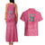 South Africa Cricket Custom Couples Matching Tank Maxi Dress and Hawaiian Shirt Proteas Pink LT9 - Wonder Print Shop