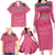 South Africa Cricket Custom Family Matching Long Sleeve Bodycon Dress and Hawaiian Shirt Proteas Pink LT9 - Wonder Print Shop