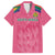 South Africa Cricket Custom Family Matching Long Sleeve Bodycon Dress and Hawaiian Shirt Proteas Pink LT9 - Wonder Print Shop