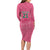 South Africa Cricket Custom Family Matching Long Sleeve Bodycon Dress and Hawaiian Shirt Proteas Pink LT9 - Wonder Print Shop