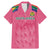 South Africa Cricket Custom Family Matching Mermaid Dress and Hawaiian Shirt Proteas Pink LT9 - Wonder Print Shop