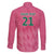 South Africa Cricket Custom Family Matching Puletasi and Hawaiian Shirt Proteas Pink - Wonder Print Shop