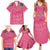 South Africa Cricket Custom Family Matching Summer Maxi Dress and Hawaiian Shirt Proteas Pink - Wonder Print Shop