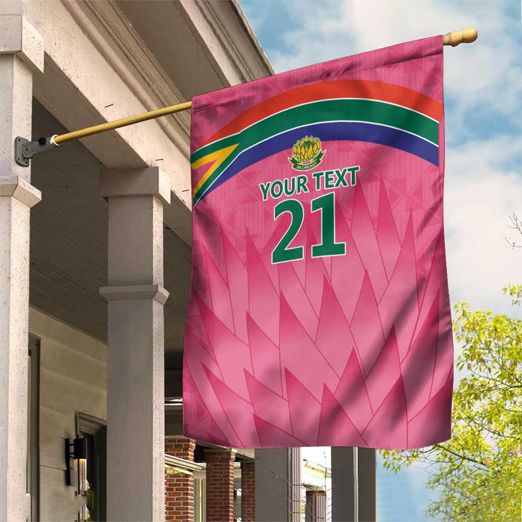 South Africa Cricket Custom Garden Flag Proteas Pink - Wonder Print Shop