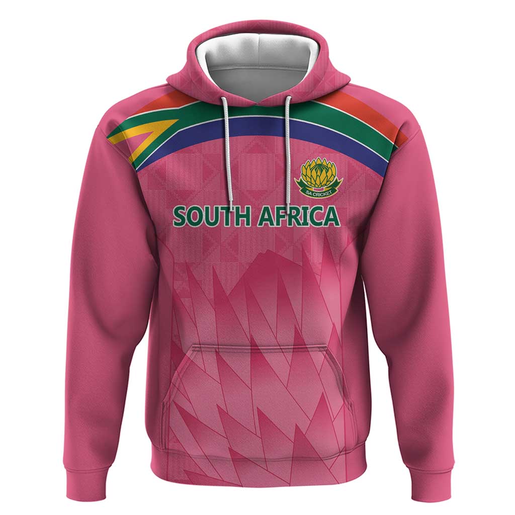 South Africa Cricket Custom Hoodie Proteas Pink - Wonder Print Shop