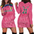 South Africa Cricket Custom Hoodie Dress Proteas Pink - Wonder Print Shop