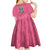 South Africa Cricket Custom Kid Short Sleeve Dress Proteas Pink - Wonder Print Shop