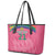 South Africa Cricket Custom Leather Tote Bag Proteas Pink - Wonder Print Shop