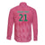 South Africa Cricket Custom Long Sleeve Button Shirt Proteas Pink - Wonder Print Shop