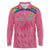 South Africa Cricket Custom Long Sleeve Polo Shirt Proteas Pink - Wonder Print Shop